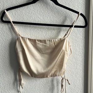 Silk crop top